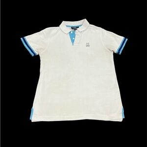Irving Tipped Piqué Polo Psycho Bunny white blue